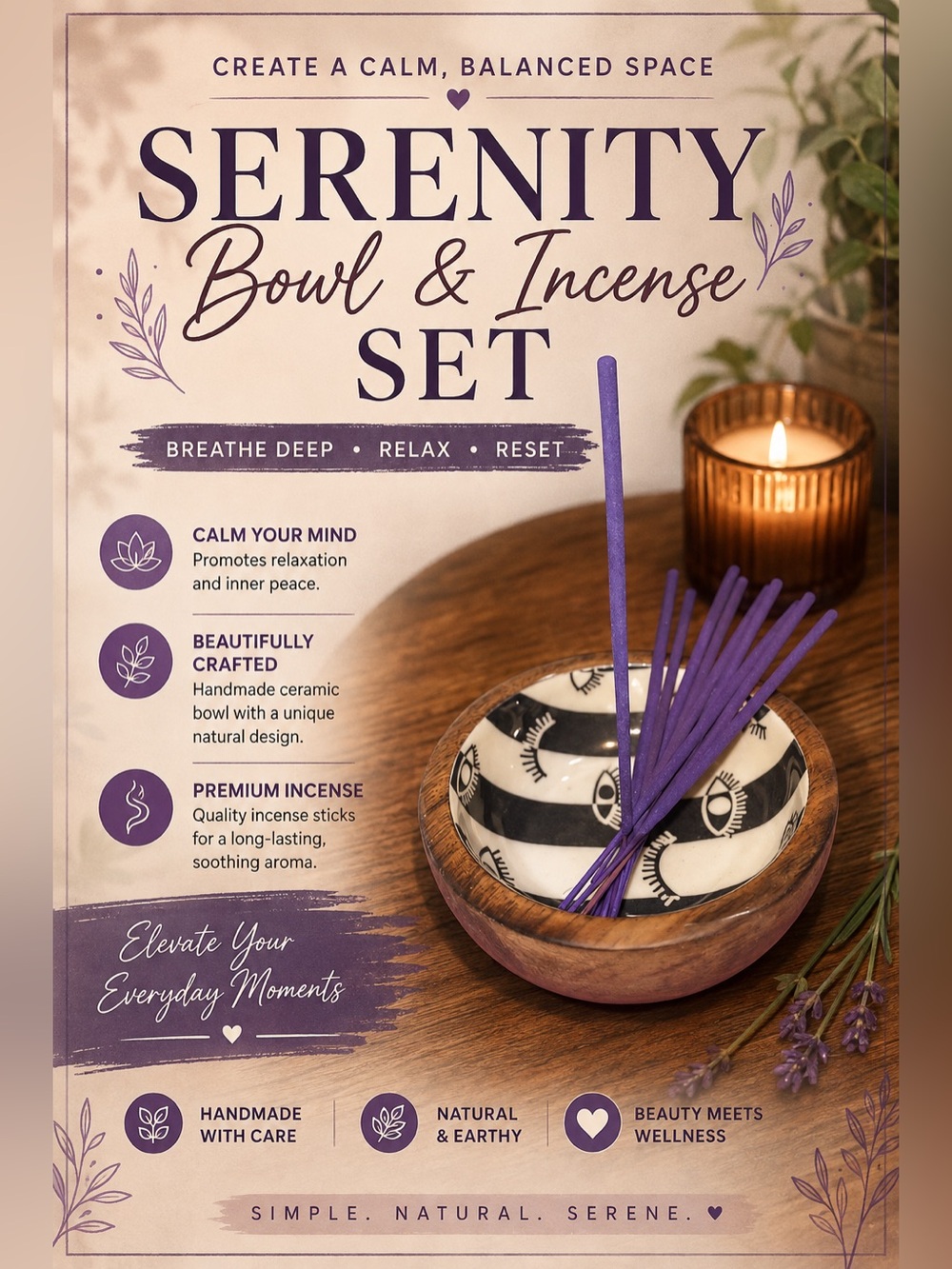 Serenity Bowl & Incense Set